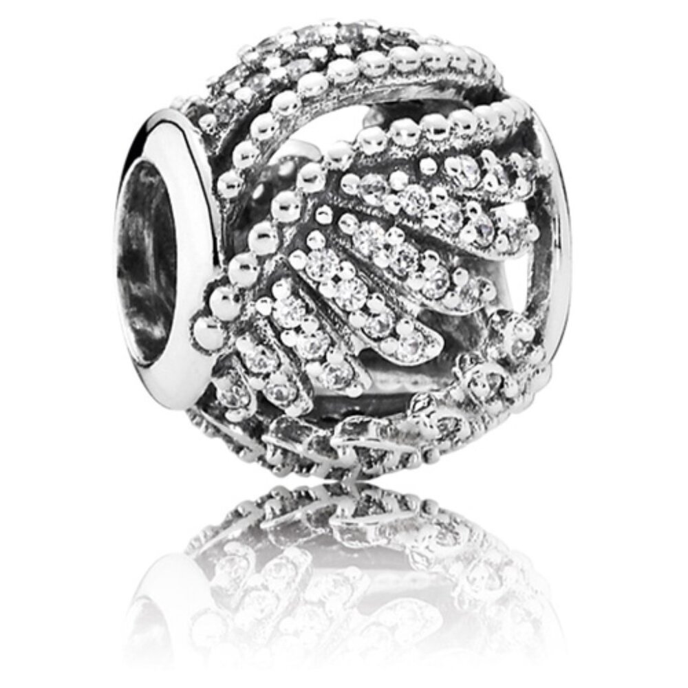 Pandora S925 ALE Majestic Feathers Charm #791749CZ